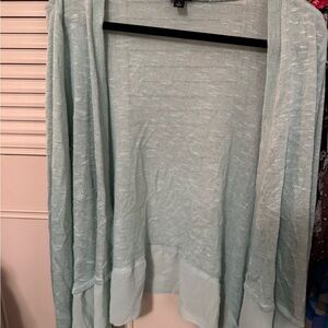 Torrid Blue Cardigan Sweater Lightweight Knit size 1